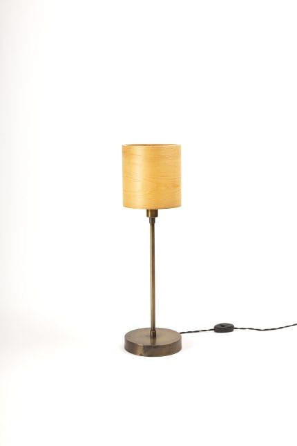 Torni Çam Kaplamalı Masa Abajuru