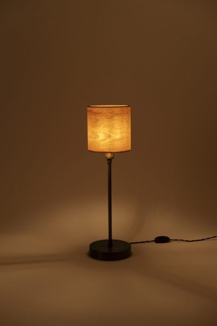 Torni Çam Kaplamalı Masa Abajuru