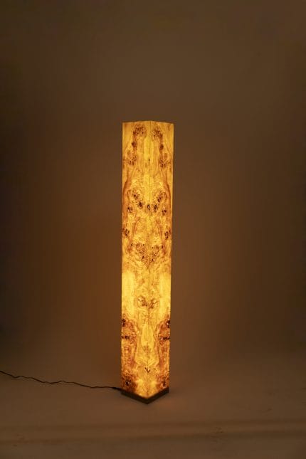 NUOTIO El Yapımı Mazel Kaplama Dikey Lambader