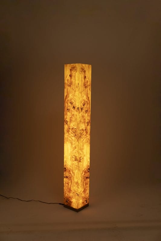 NUOTIO El Yapımı Mazel Kaplama Dikey Lambader